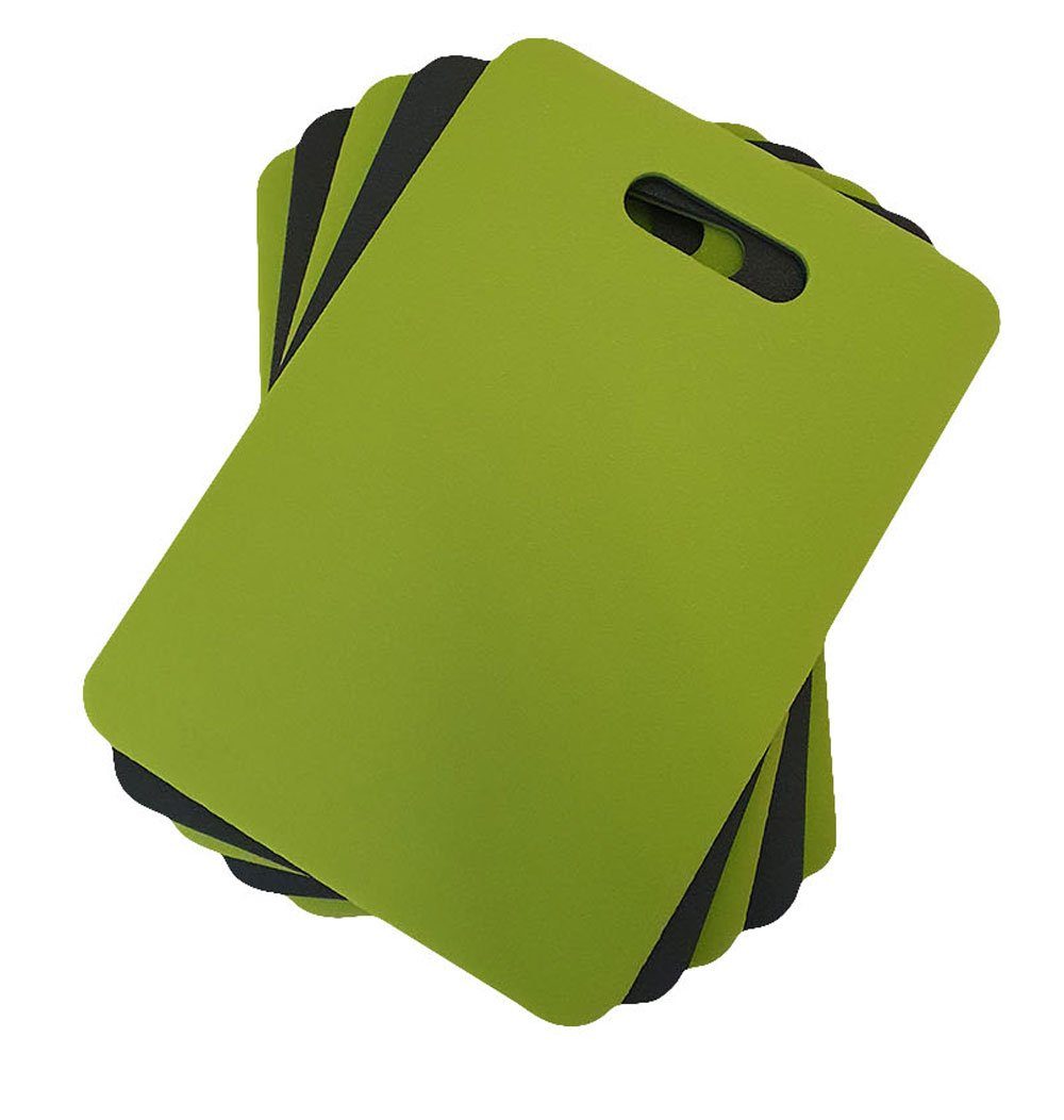 Yate Thermositzkissen Yate Set 5x doppeltes Schaumstoff Sitzkissen 40cm grün/grau mit Griff, elastisch, wasserdicht, isolierend