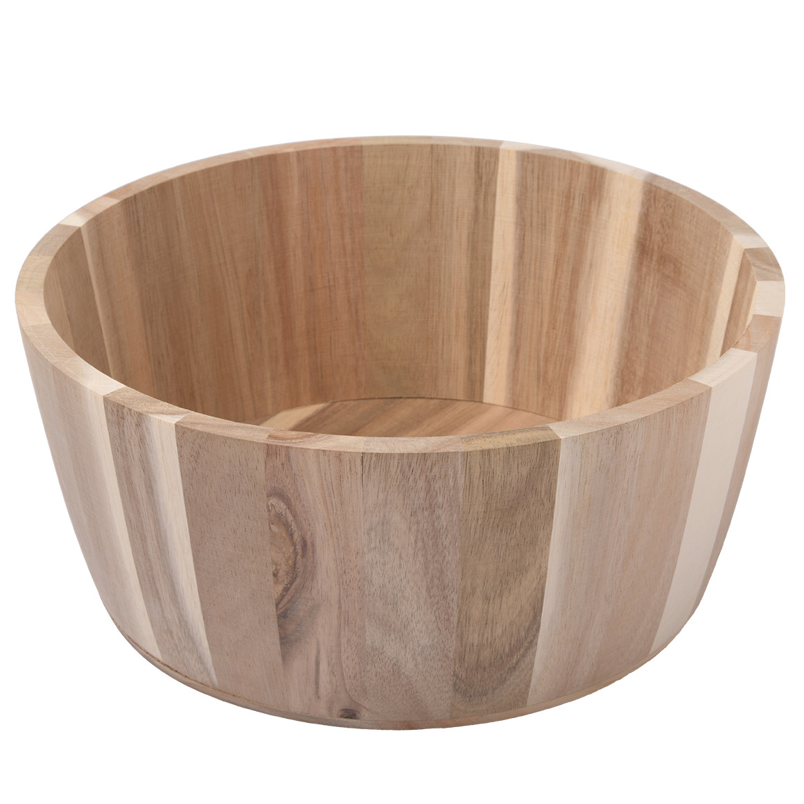Holzschale mit hohem Rand