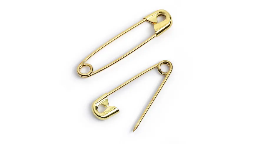 Prym Sicherheitsnadeln Messing 19/23/27 mm goldfarbig