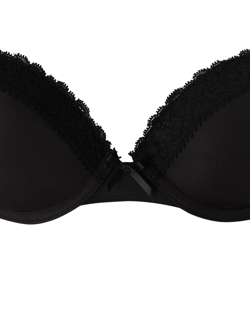 Push-up-BH aus Spitze in schwarz
