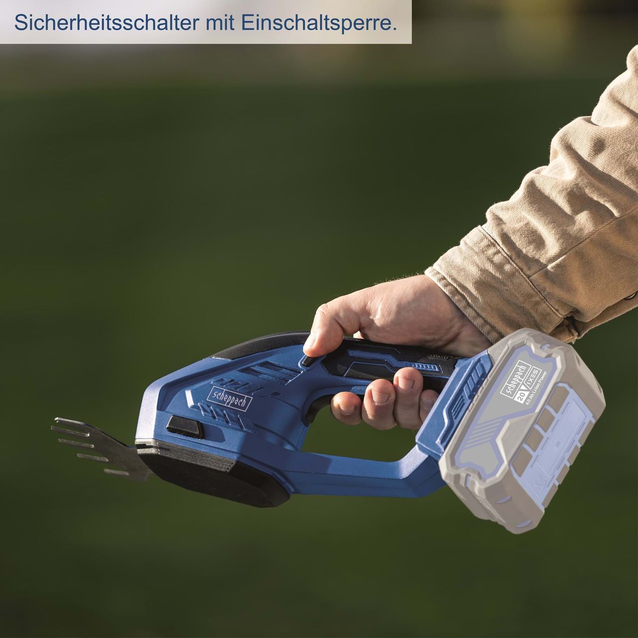 Scheppach Akku Gras- und Strauchschere C-HTGS200-X 20V ohne Akku & Ladegerät