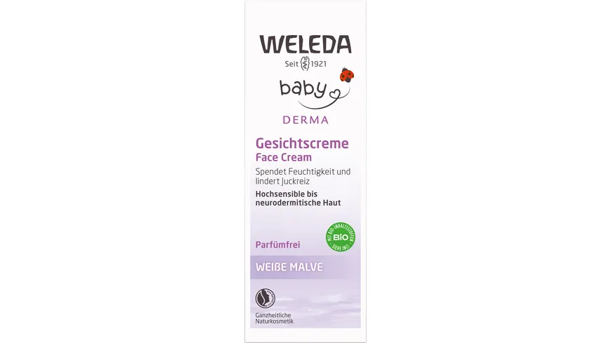 WELEDA BABY DERMA WEIßE MALVE Gesichtscreme 50 ml