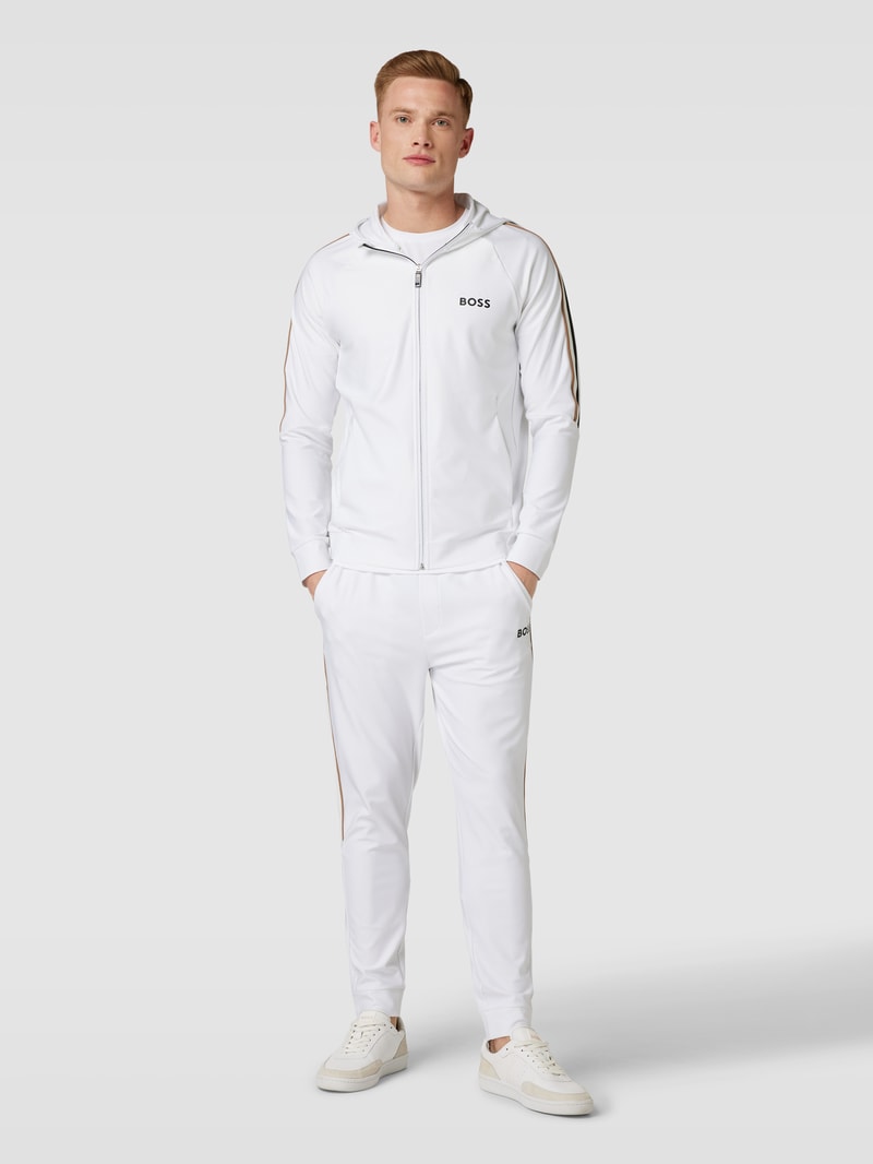 Sweatpants mit elastischem Bund Modell 'Hicon' in weiß
