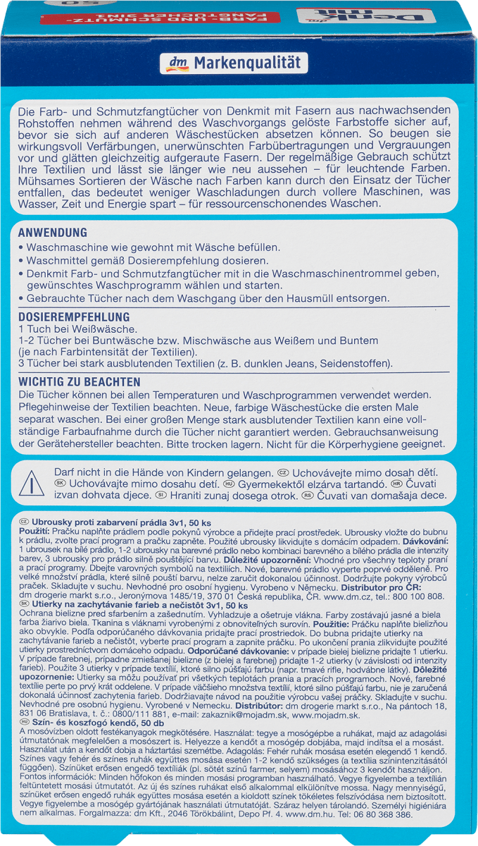 3in1 Farb- und Schmutzfangtücher, 50 St