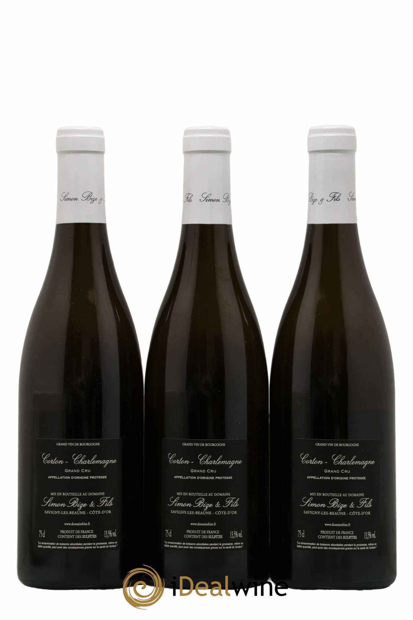 Corton-Charlemagne Grand Cru Simon Bize & Fils  2019 - Lot de 3 Bouteilles