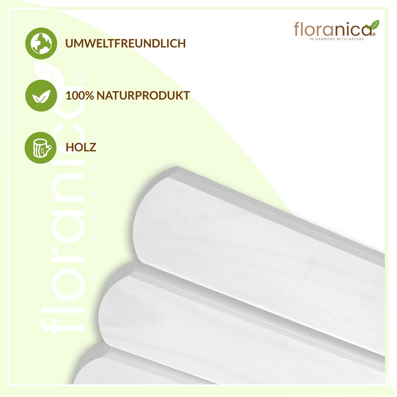 Pemicont Rollborder Flexibler Holzzaun Rolborder Beeteinfassung Rasenkante Gartenzaun