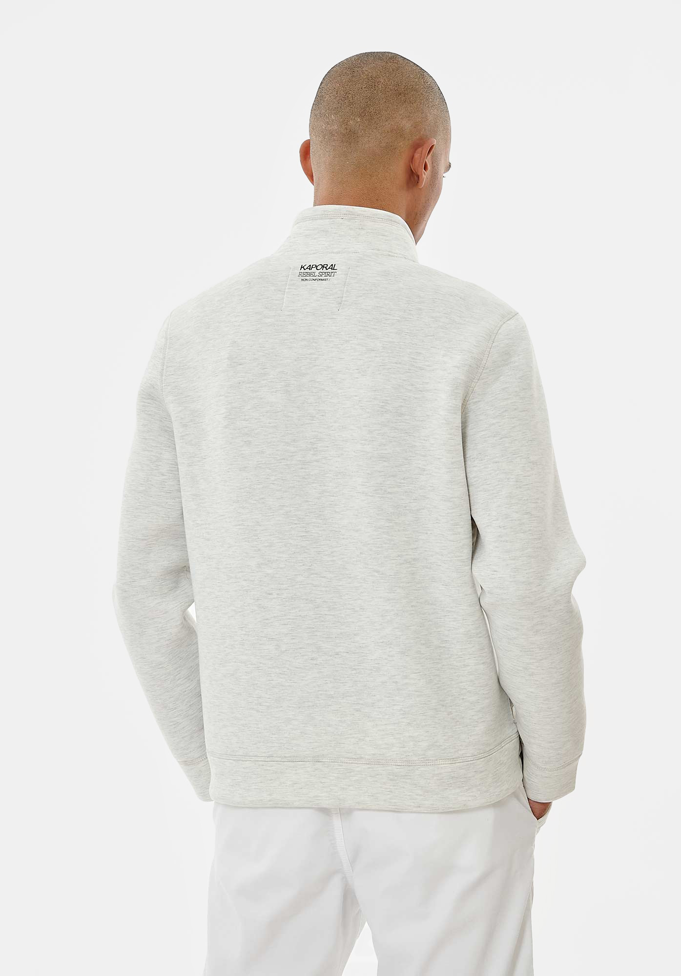 NEIL   Sweat zippé gris Homme