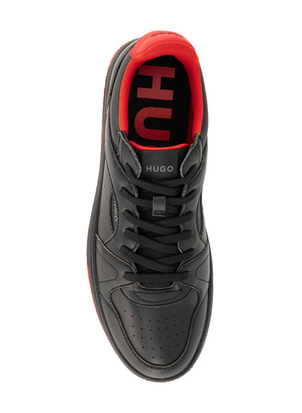 HUGO, Sneaker Hadrian, Material-Mix, schwaz