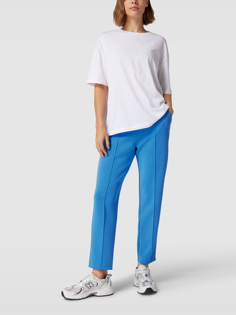 Sweatpants mit Ziernähten Modell 'Scuba' in royalblau