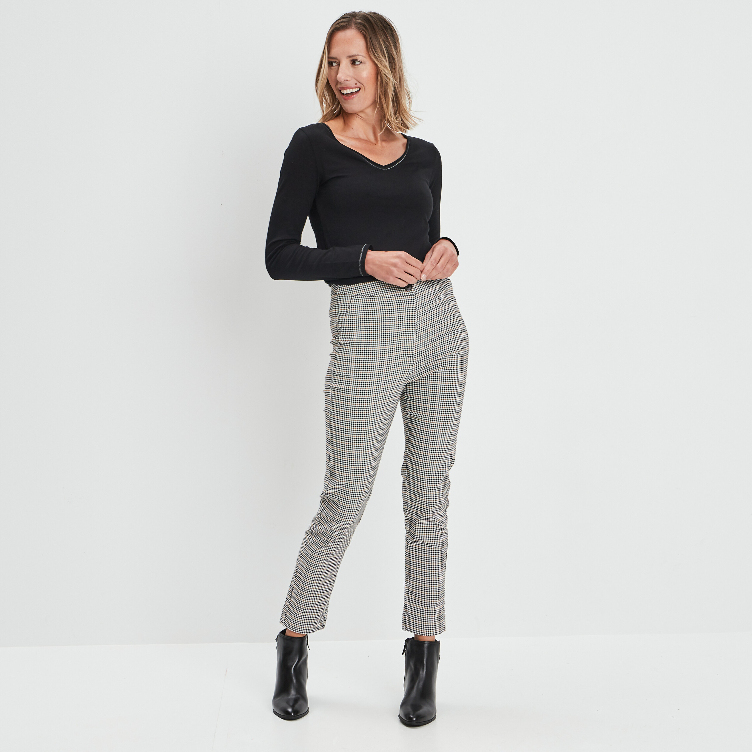 T-shirt manches longues noir femme | La Halle