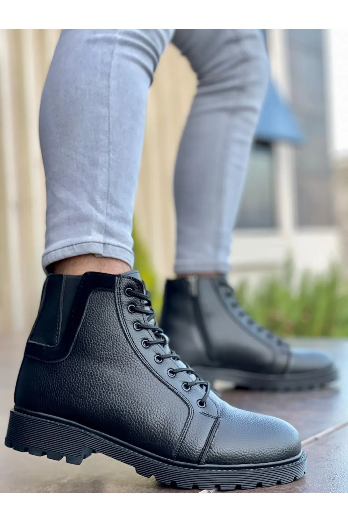 MUGGO  Stiefelette - Schwarz - Blockabsatz