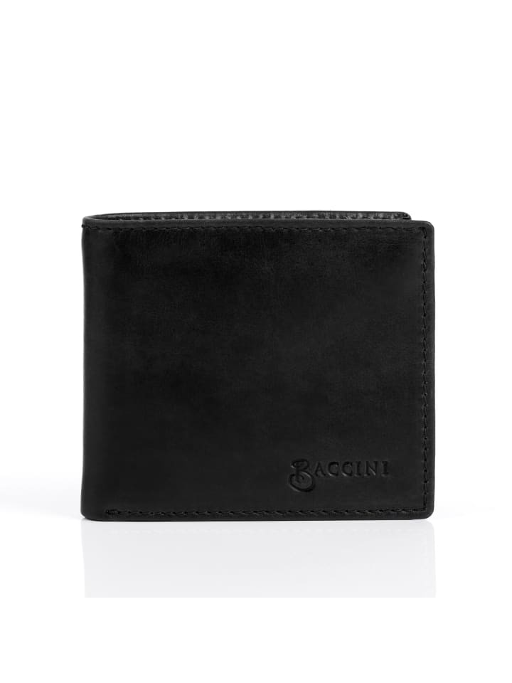 BACCINI Leder-Geldbörse echt Leder Geldbeutel groß schwarz LEANDRO in schwarz günstig kaufen onesize