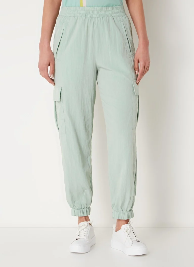 Pantaloni cargo conici cu talie înaltă OPUS Mabecca