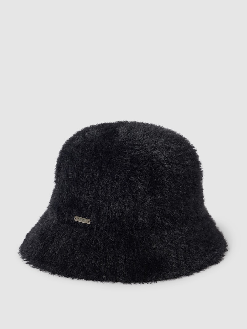 Bucket Hat mit Label-Detail Modell 'Lavatera' in schwarz