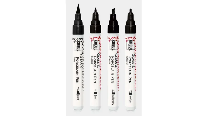 KREUL Glas-, und Porzellanmaler Handlettering-Set