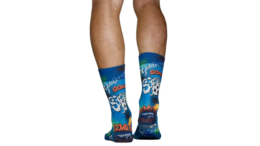 wigglesteps Herren Socken FUSSBALL Jeans
