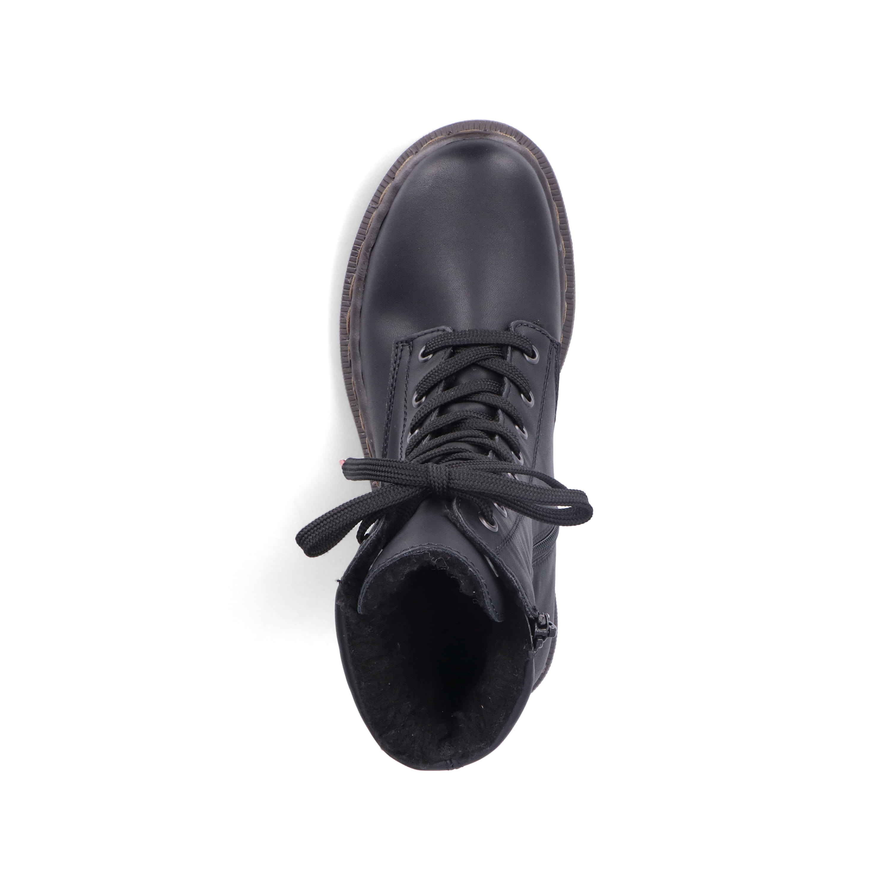 Rieker Damen Schnürstiefel tiefschwarz