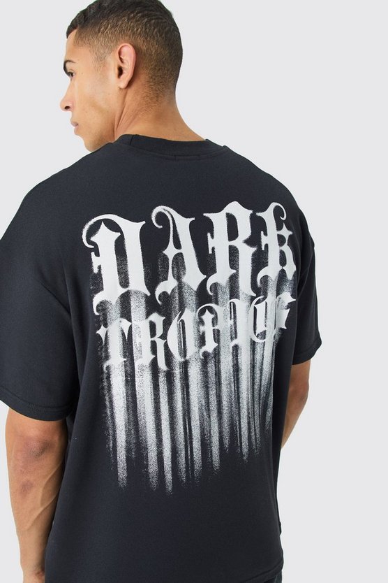 Oversize T-Shirt mit Dark Tropics Print