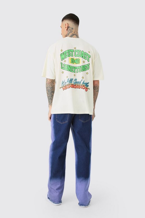 Tall Oversize T-Shirt mit lizenziertem Looney Tunes Print