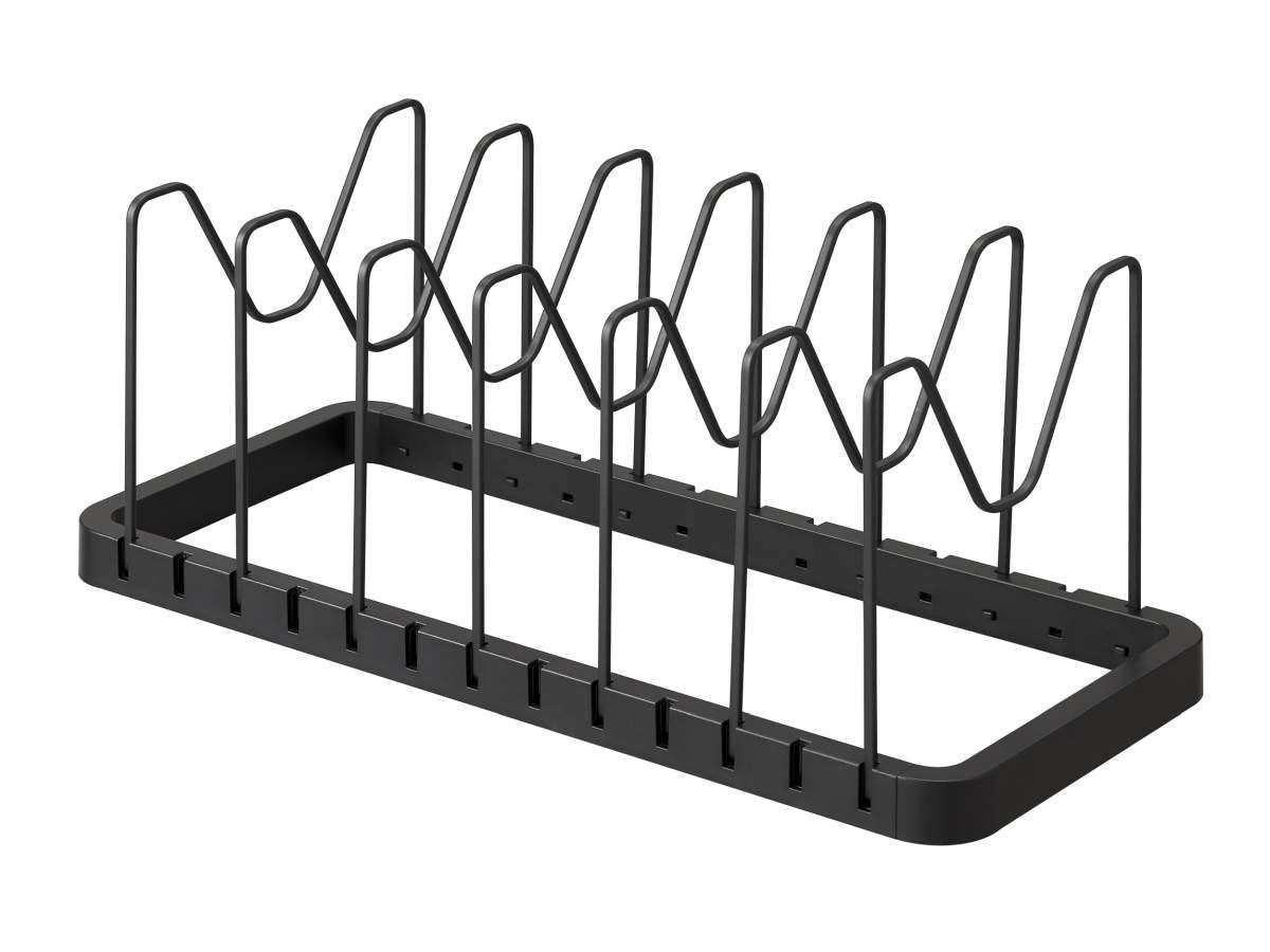 Yamazaki Schubladeneinsatz Tower, Kochtopf- und Deckelorganizer, verstellbar von 45 bis 82cm