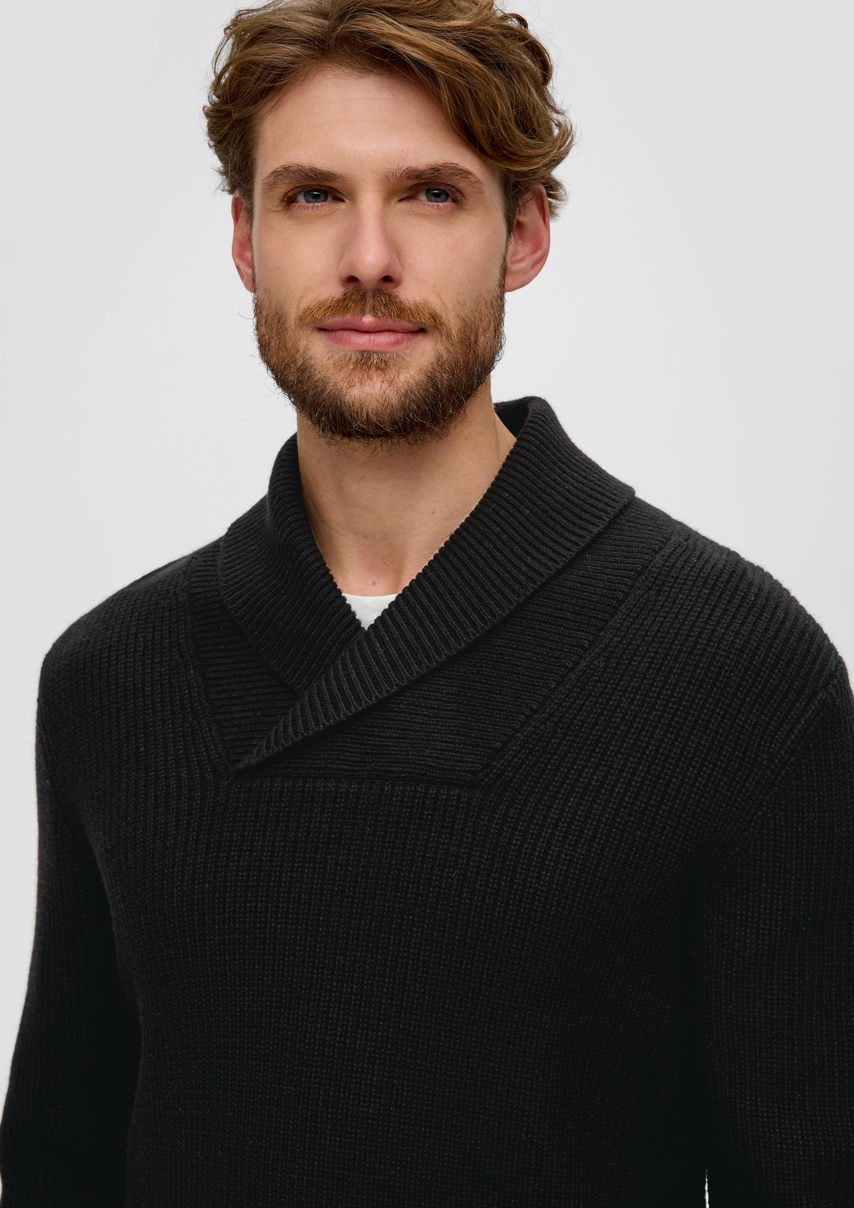 Strickpullover mit Schalkragen  2137412-9999