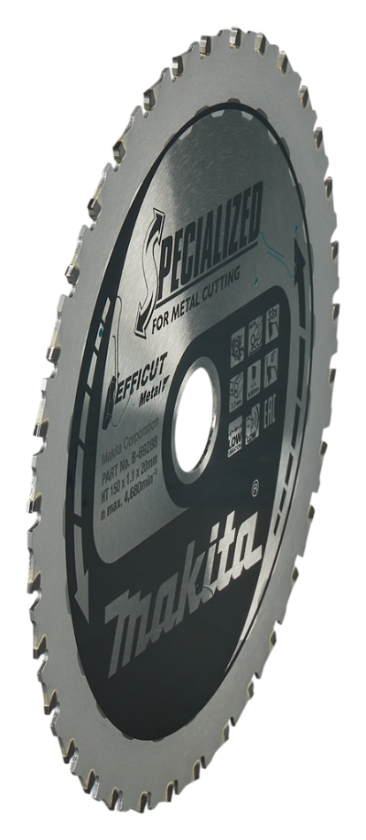 Brzeszczot tarczowy do piły tarczowej Makita Accessories B-69325 do metalu Efficut 150 x 20 x 1,1 33T