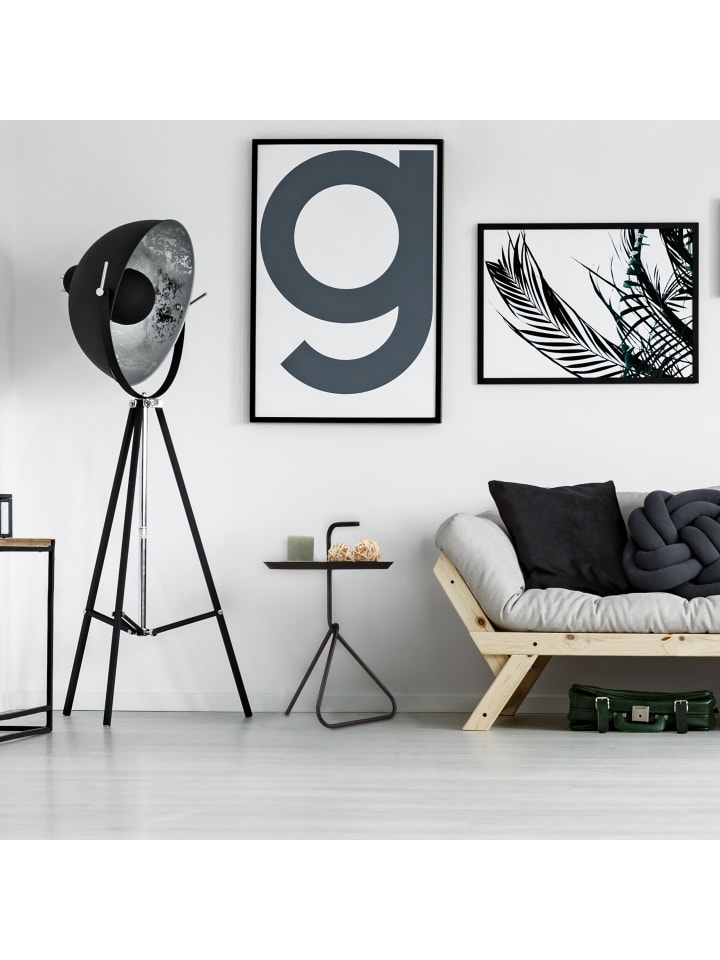 relaxdays Beistelltisch in Schwarz - (H)59 x Ø40 cm günstig kaufen onesize