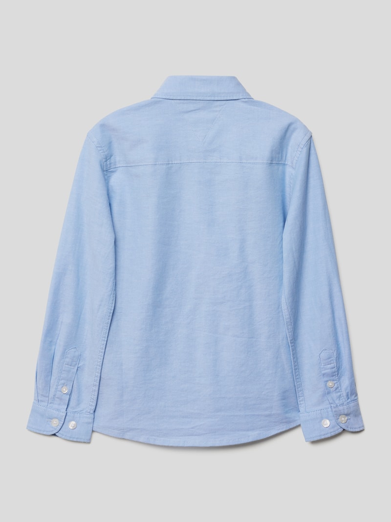 Hemd mit Button-Down-Kragen in bleu