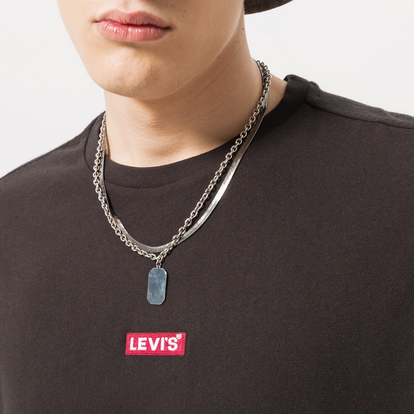 LEVI'S T-SHIRT SS RELAXED BABY TAB T Schwarz