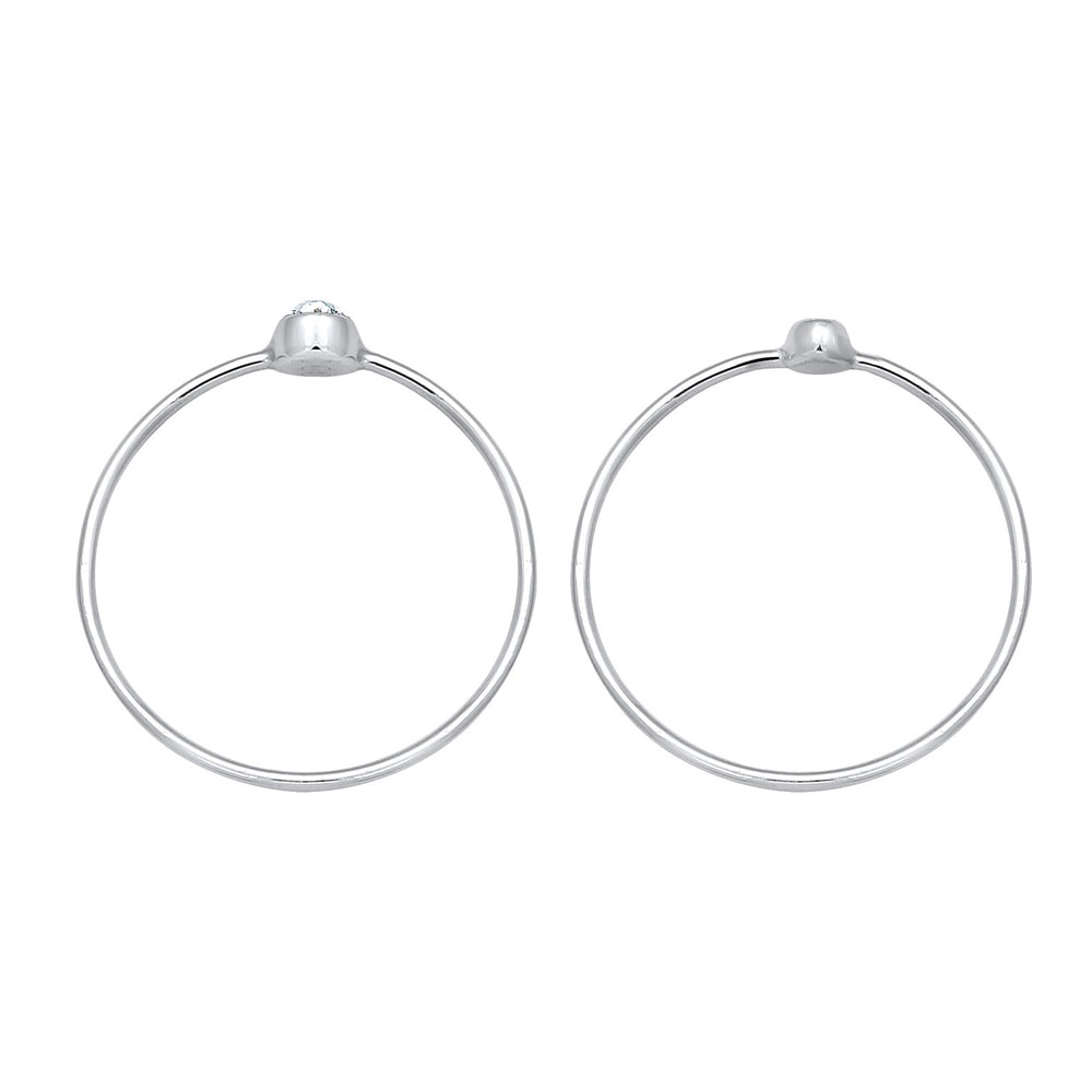 Elli Elli Bague Ensemble pour Femmes Élégant Basique avec Cristaux en Argent Sterling  Bague
