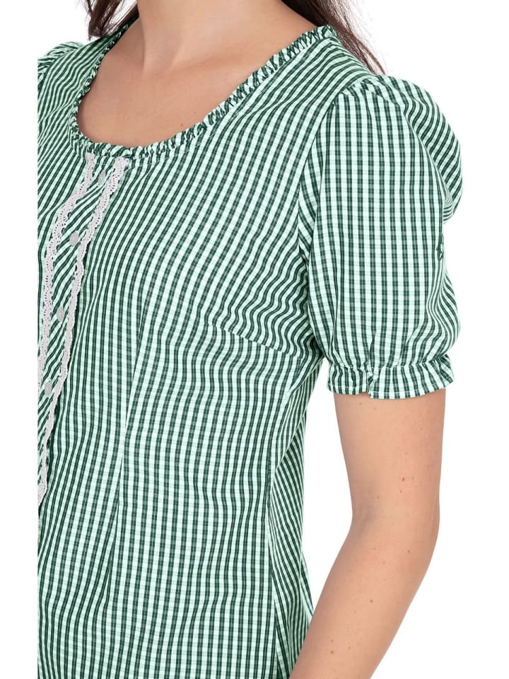 Spieth & Wensky Bluse DOTTERBLUME in grün günstig kaufen