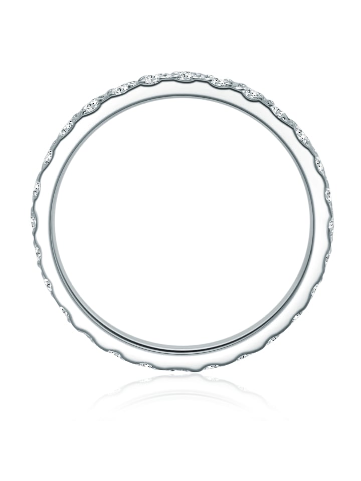 Trilani Ring Sterling Silber Zirkonia weiß in silber günstig kaufen