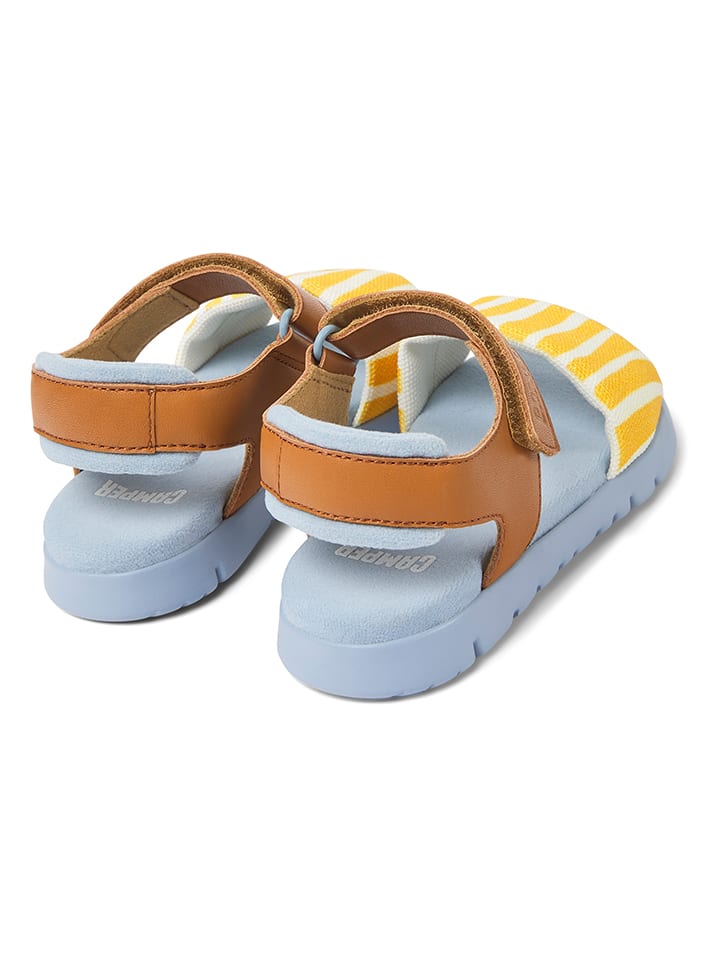 Camper Sandalen in Hellblau/ Hellbraun/ Gelb günstig kaufen