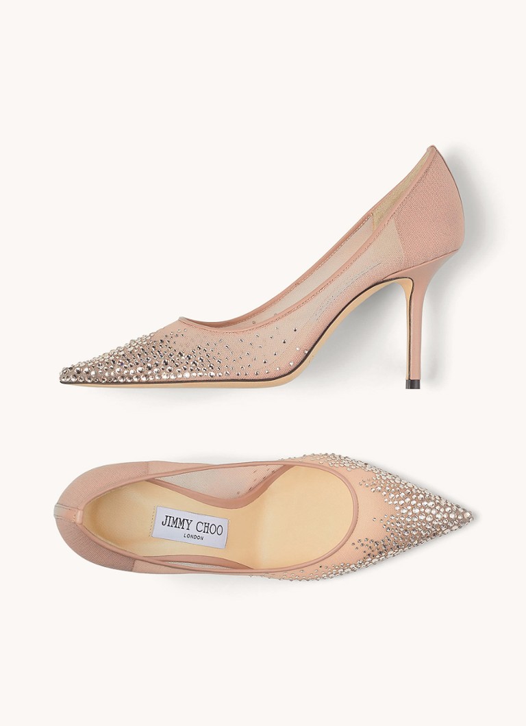 Jimmy Choo Love 85 cipele s detaljima od janjeće kože