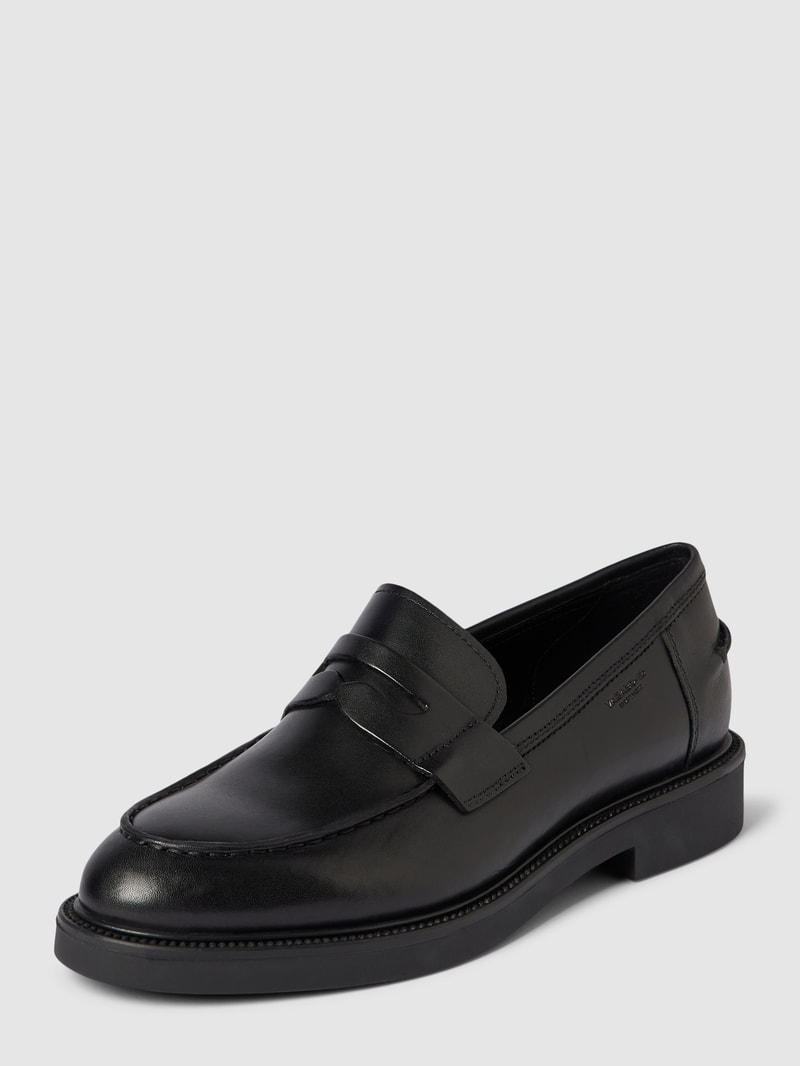 Loafer aus echtem Leder Modell 'ALEX' in schwarz