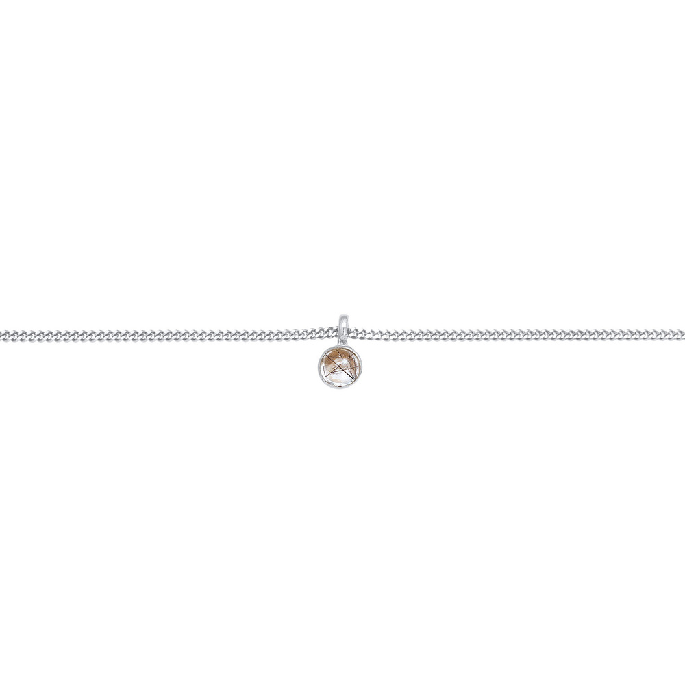 Elli Elli Collier Choker Pendentif Solitaire avec Quartz Tourmaline Collier Femme - (9 collier