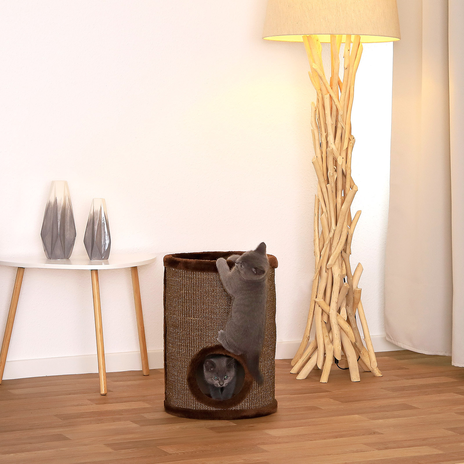 Lionto Kratztonnen Lionto 50cm Kratztonne mit Sisal braun