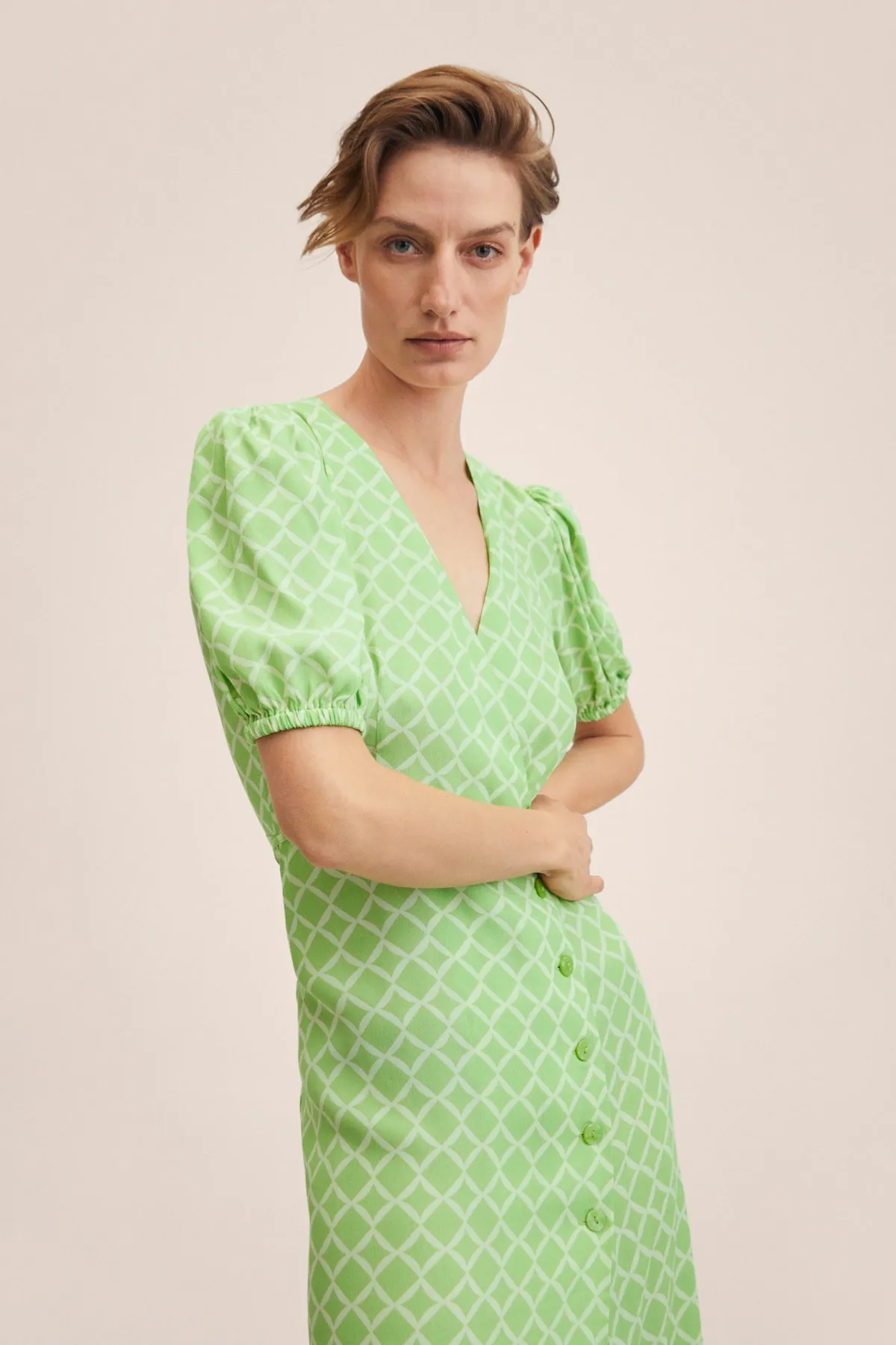 MANGO  27027118 Damen/Mädchen Pastellgrün