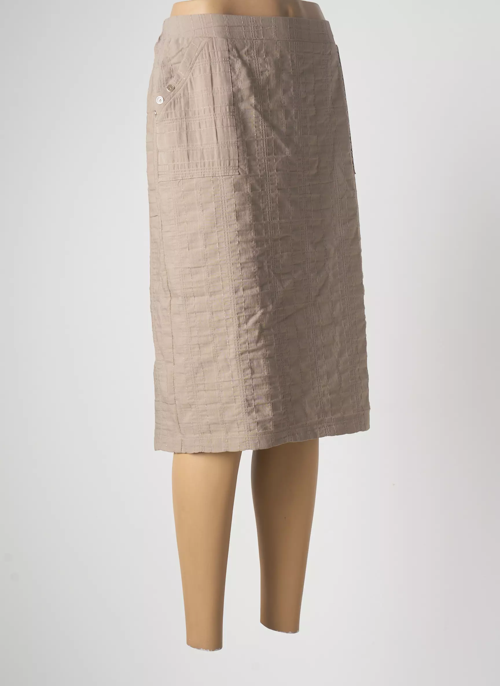 Griffon Jupes Mi Longues Femme couleur beige