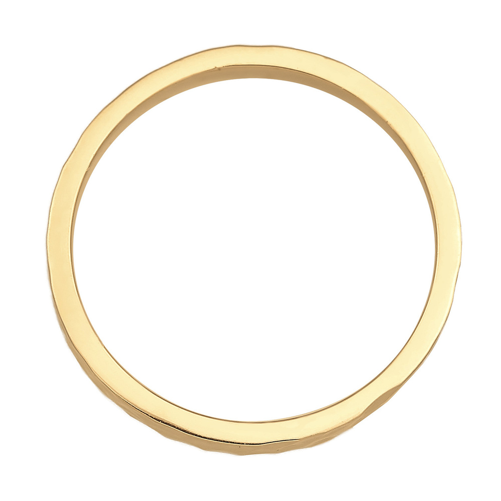 Elli Elli Bague Femmes Pinky Promise de Base Martelé en argent sterling 925 Bague
