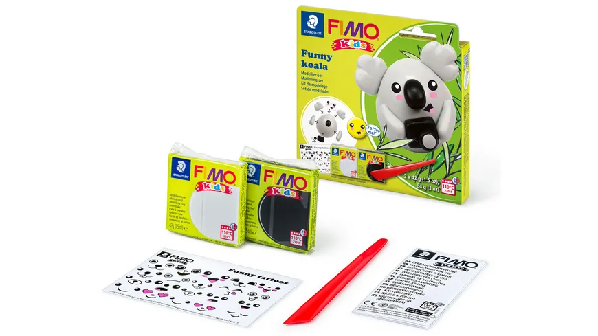 STAEDTLER Modelliermasse FIMO® Kids funny papers kit 