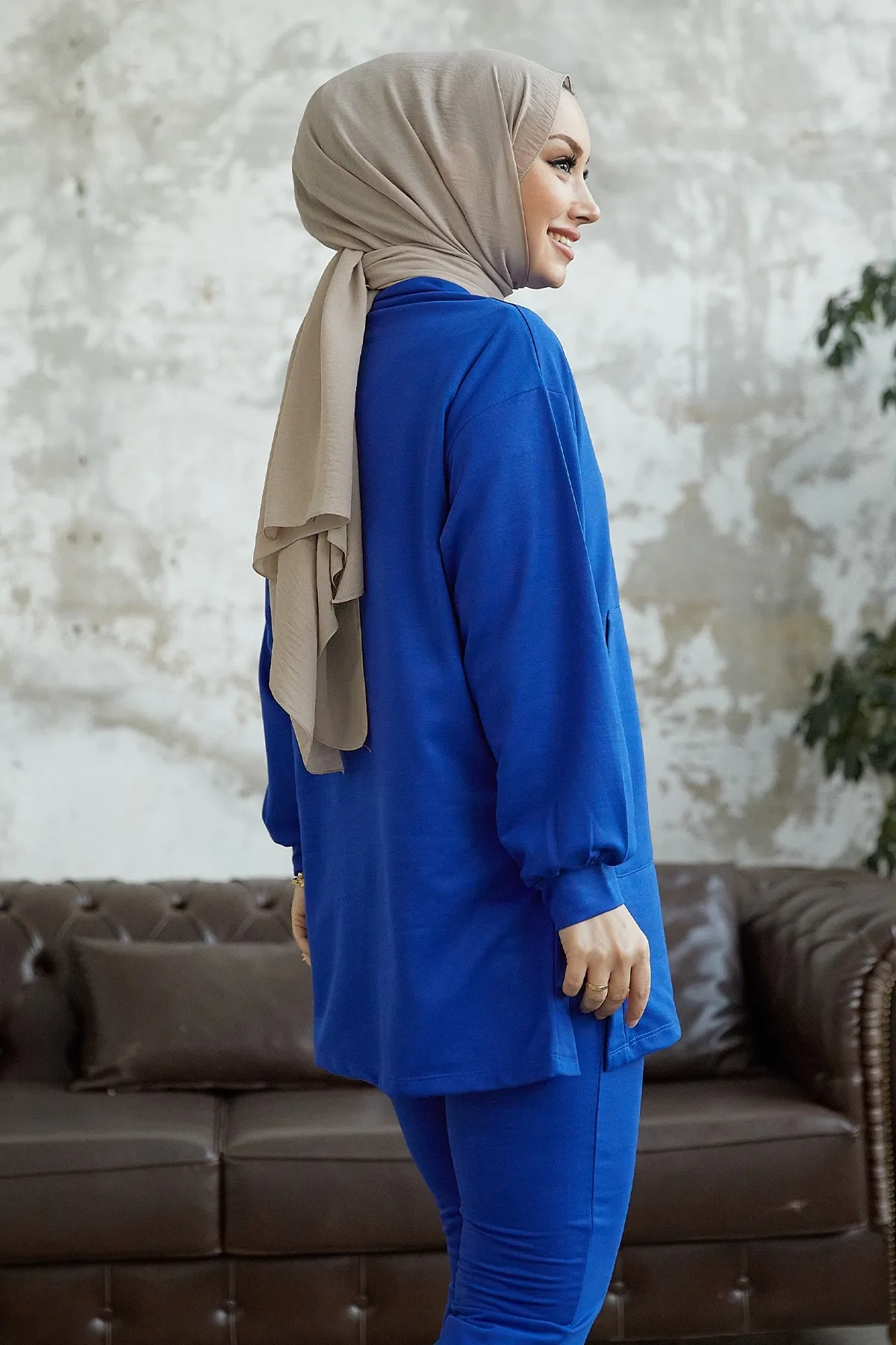 InStyle  Miora spanischer zweiteiliger Knöchelanzug – Saksblau