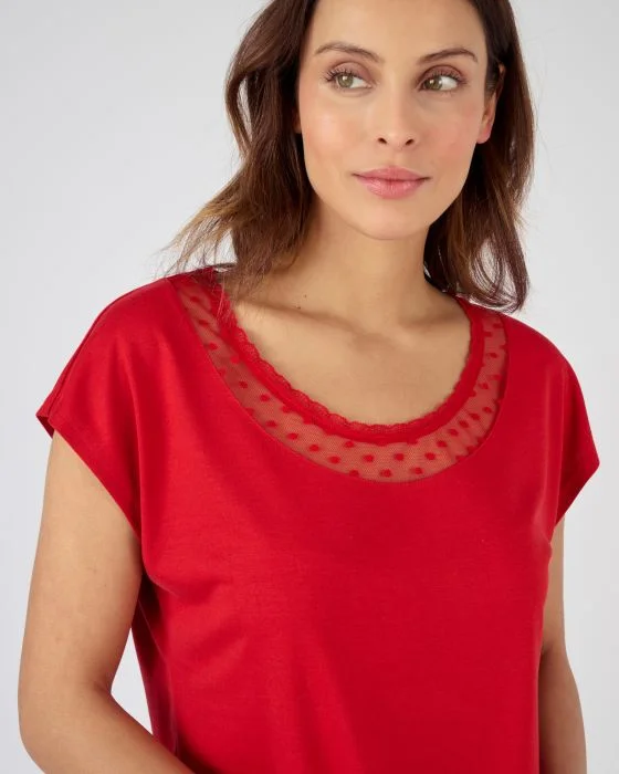 T-shirt Thermol'love tulle plumetis