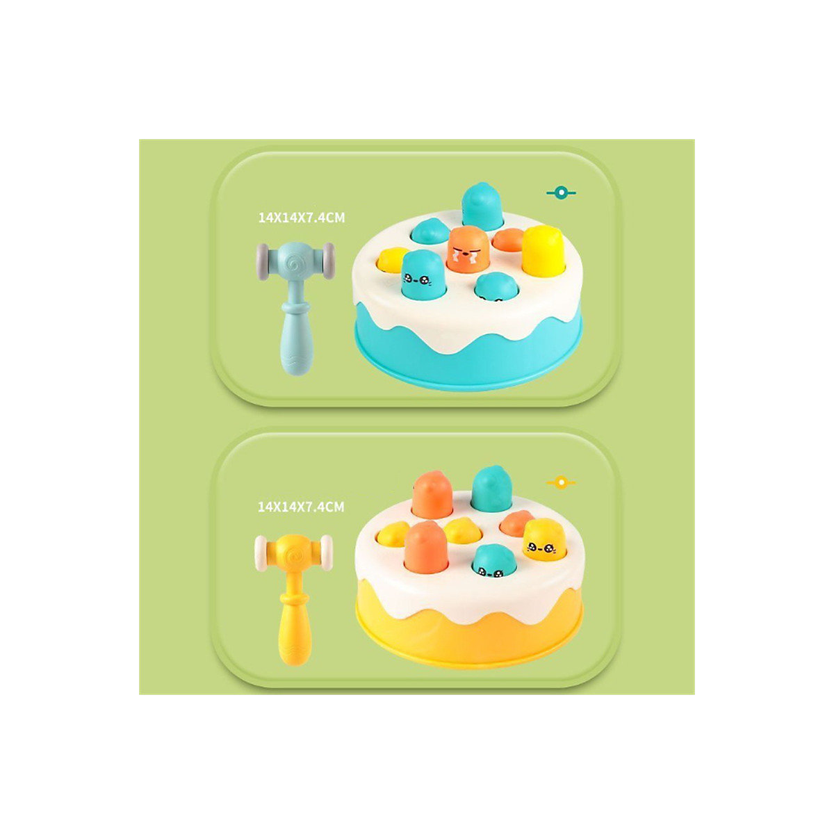 Tragbares klopfendes Hamsterspielzeug Poke A Mole Cake für Kinder