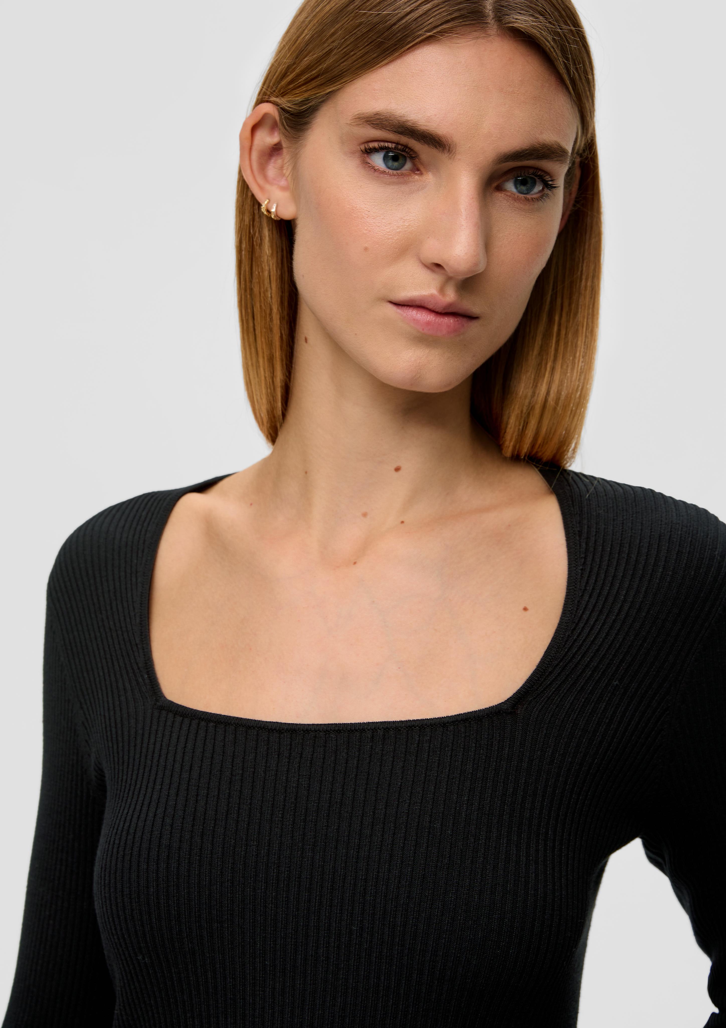 Gerippter Strickpullover aus Viskosemix  2138856-9999