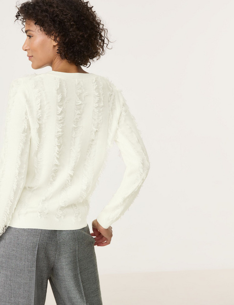 Pullover mit dekorativen Fransen