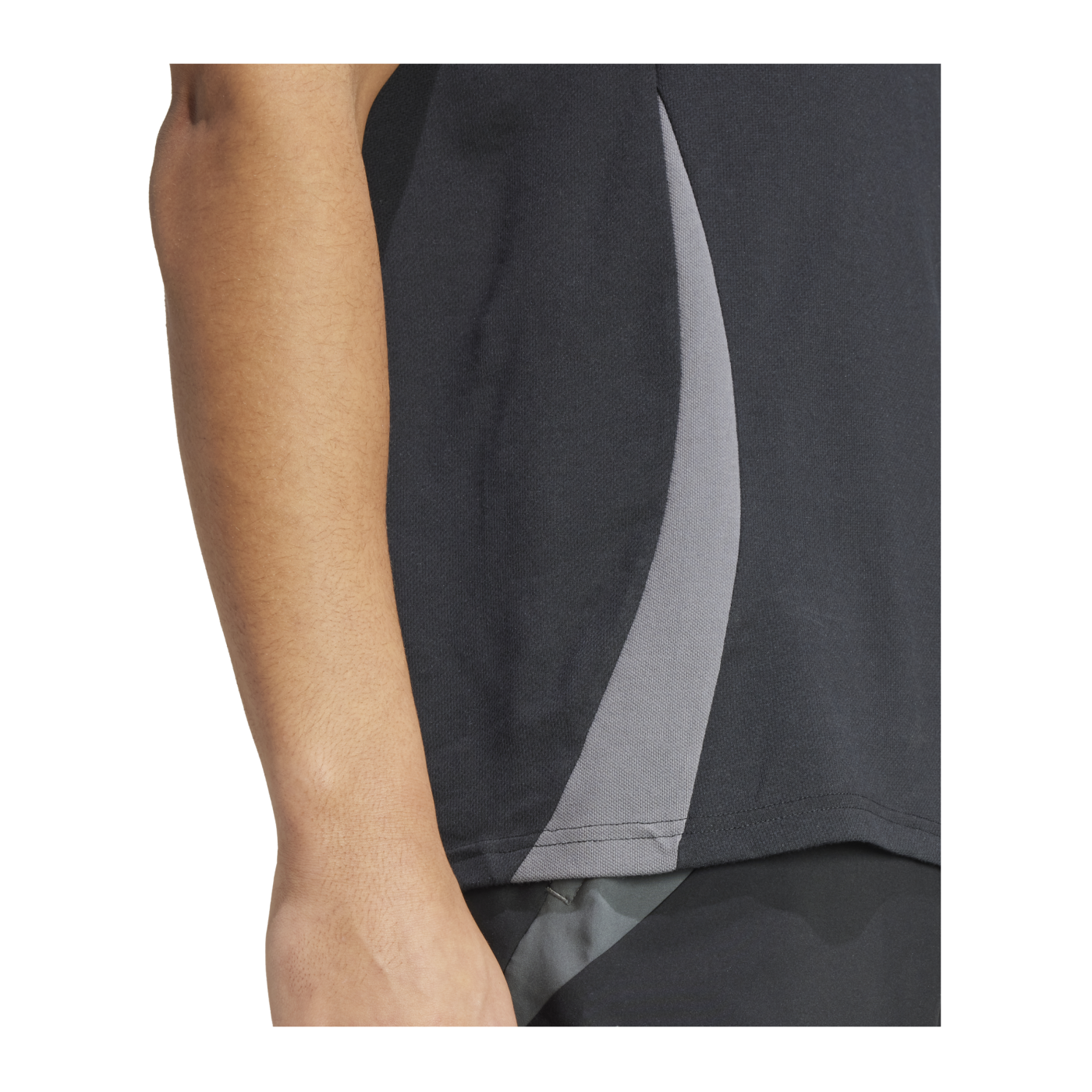 adidas Tiro 24 Comp Poloshirt Schwarz Grau