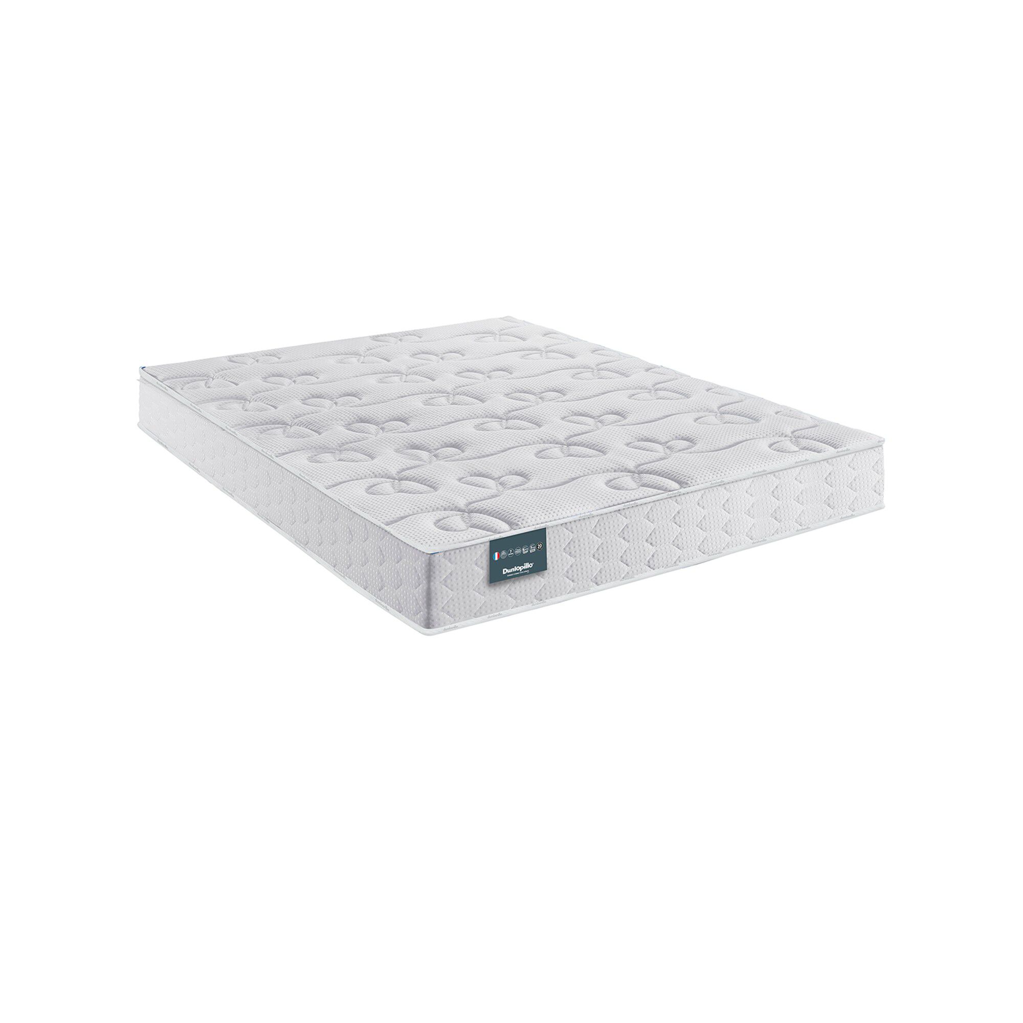 Matelas latex Dunlopillo haut. 20 cm, confort ferme