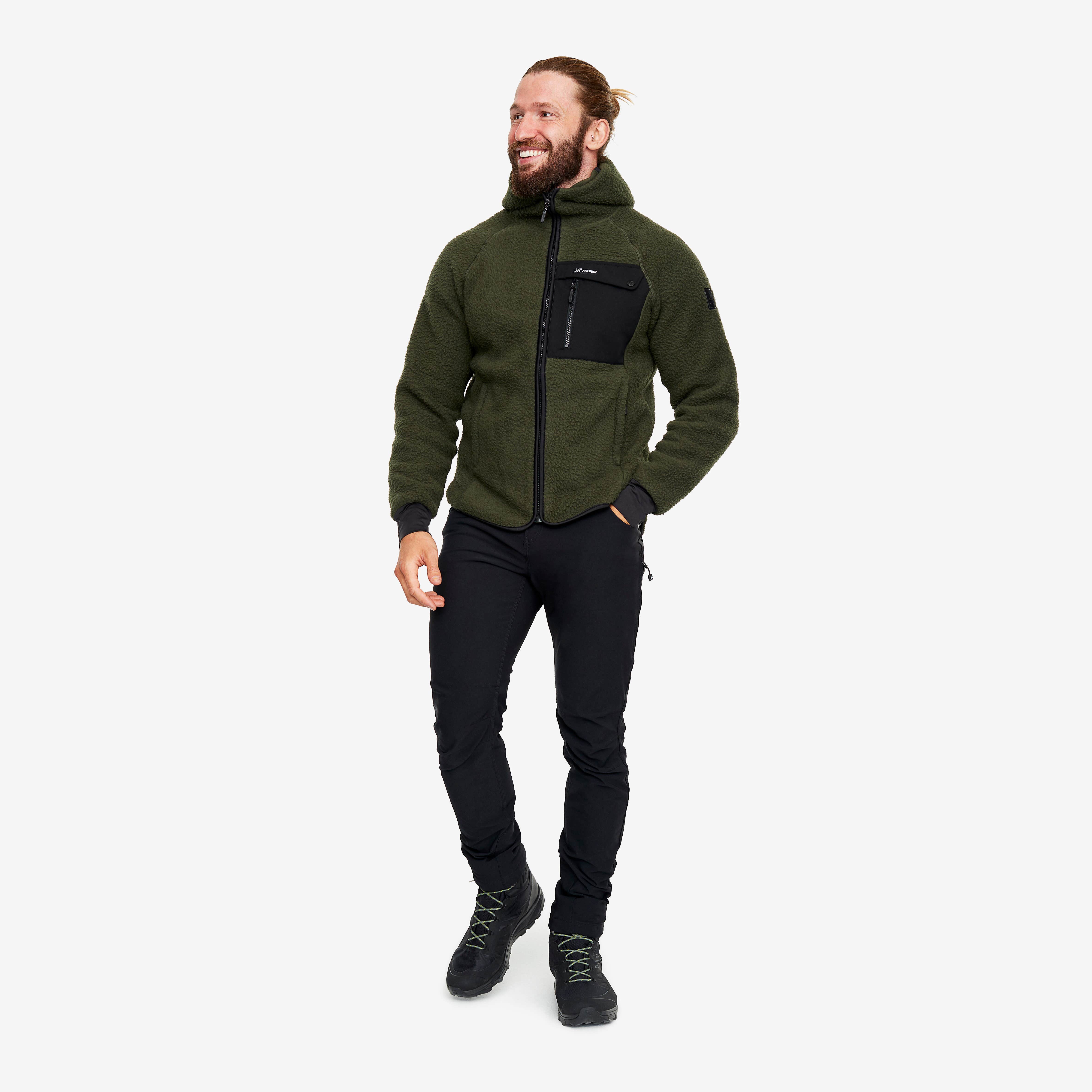Sherpa Hoodie Homme Forest Night