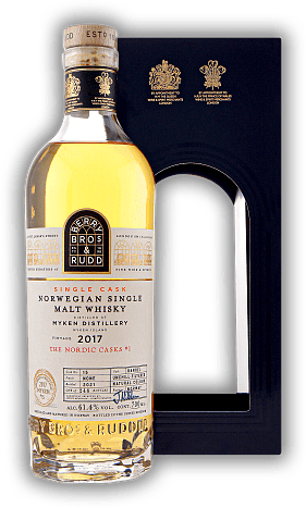Myken Whisky Berry Bros. & Rudd 2017/2021 #15 61,4% Myken Whisky Berry Bros. & Rudd 2017/2021 #15 61,4% Aus der Serie Nordic Casks #1. Alter 17/21 - 0,7	 Liter - Vol 61,4%